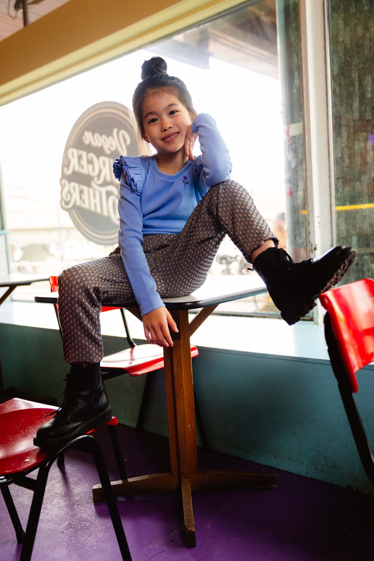 T-shirt met lange mouwen | Blauw