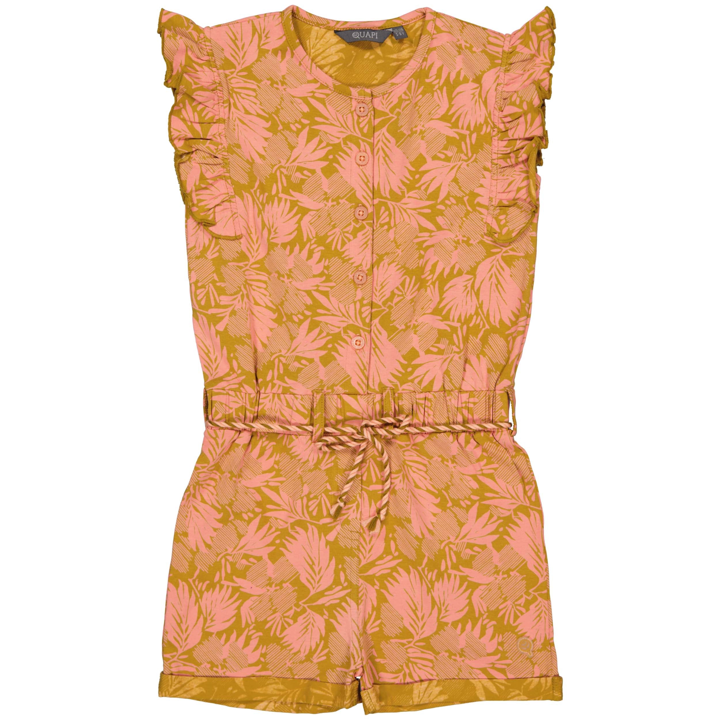 Playsuit | AOP Pink Leaves