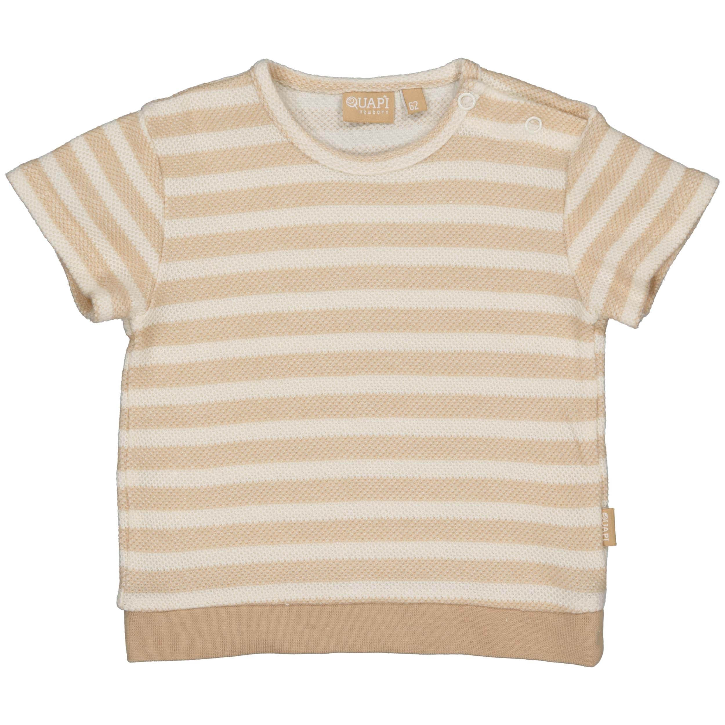 Shirt Beige gestreept | AOP Sand Stripe