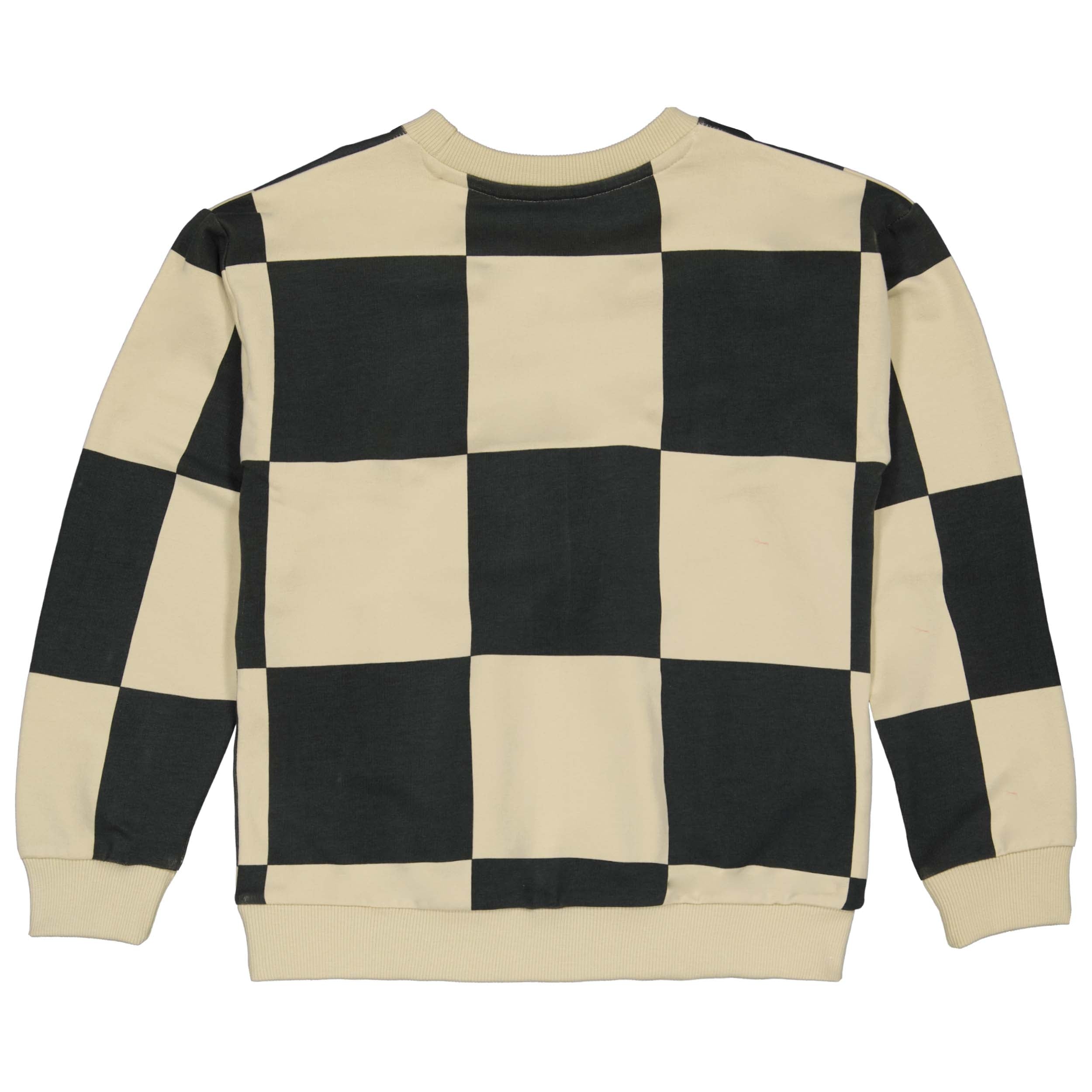 Trui Grijs geblokt | AOP Grey Shapes