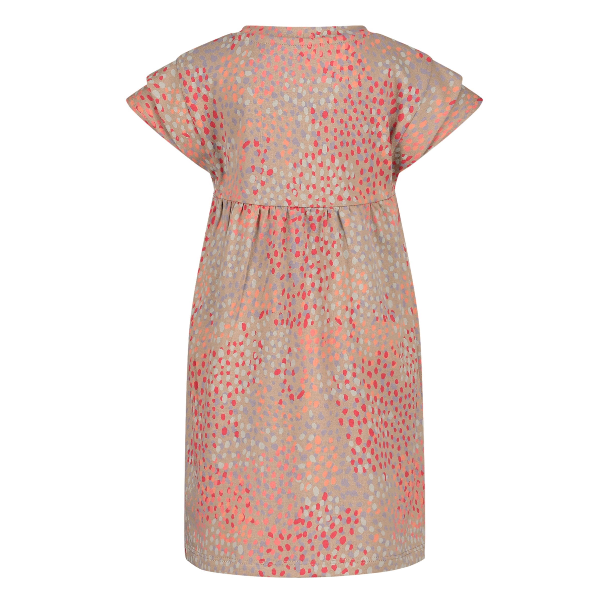 Jurk Beige met stippen | AOP Multi Dot