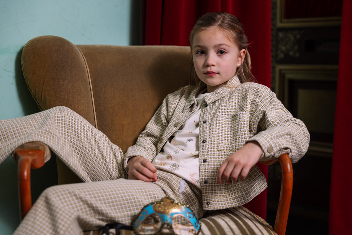 Jas met ruit | Soft Green