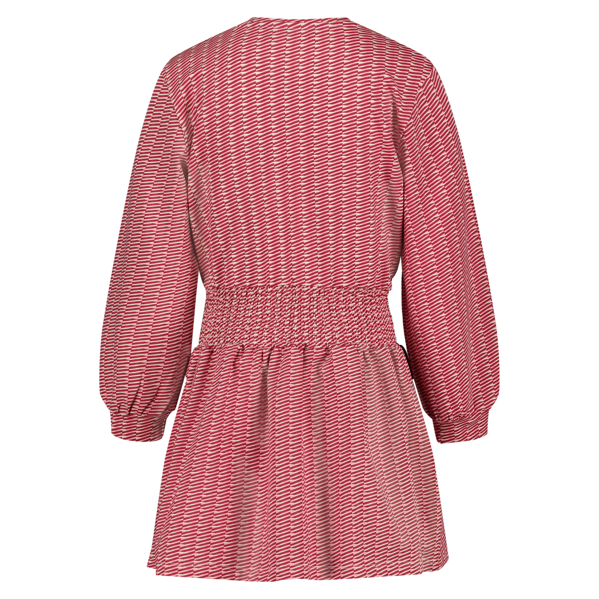 Jurk rood gestreept | AOP rode streep