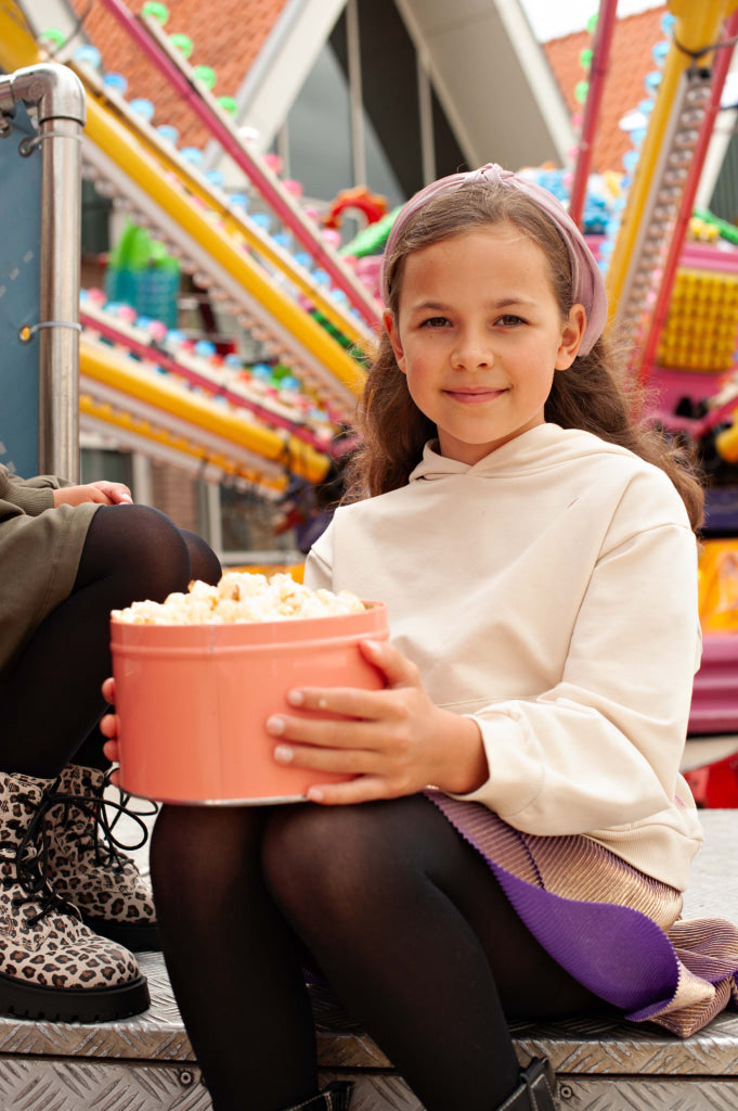 Hooded sweater wit | White Marble Sweater