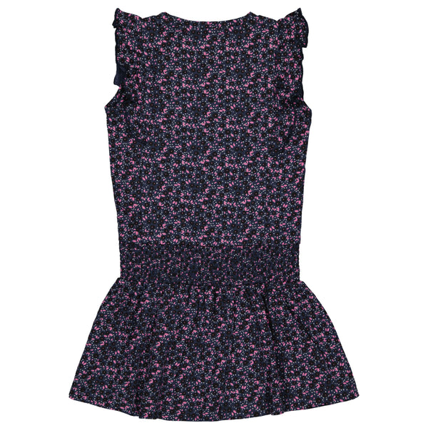 DRESS | AOP Blue Flower