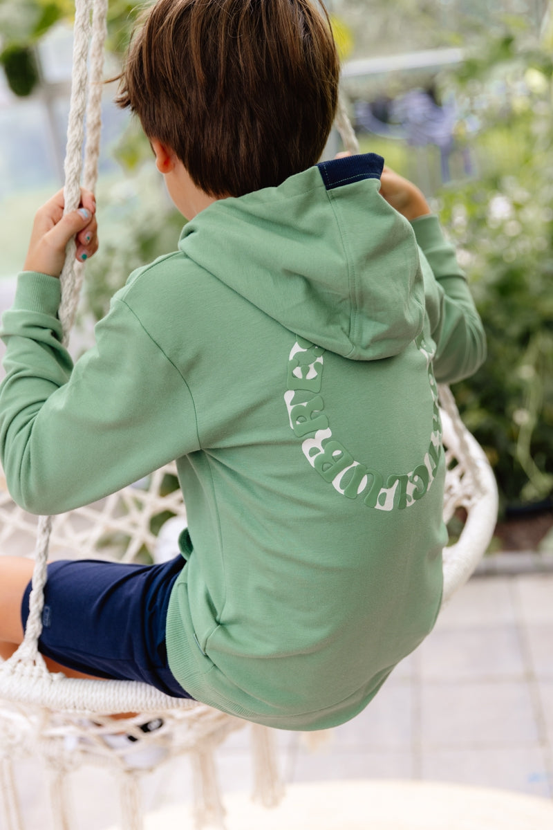 Hooded sweater | Green