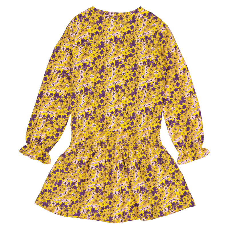 DRESS | AOP Yellow Flower