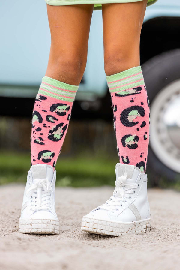 KNEESOCKS | AOP Pink Animal