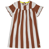 DRESS | AOP Brown Stripe