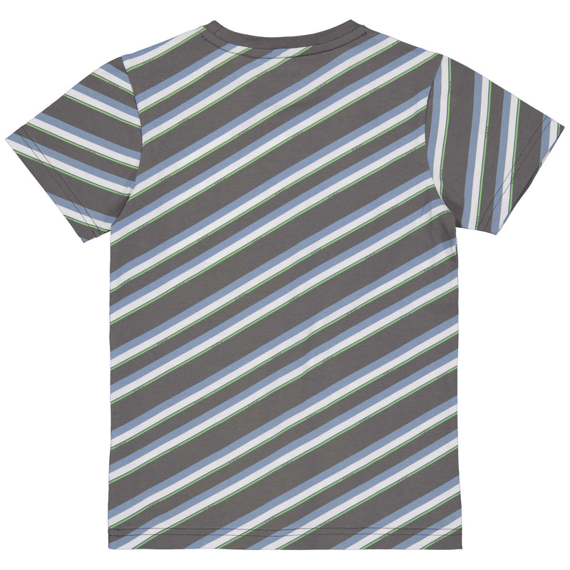 SHORTSLEEV | AOP Grey Stripe