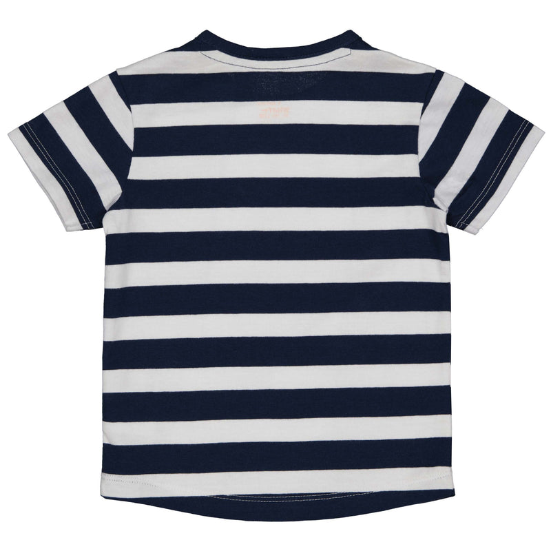 SHORTSLEEV | AOP Blue Stripe