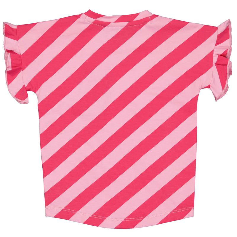 SHORTSLEEV | AOP Pink Stripe