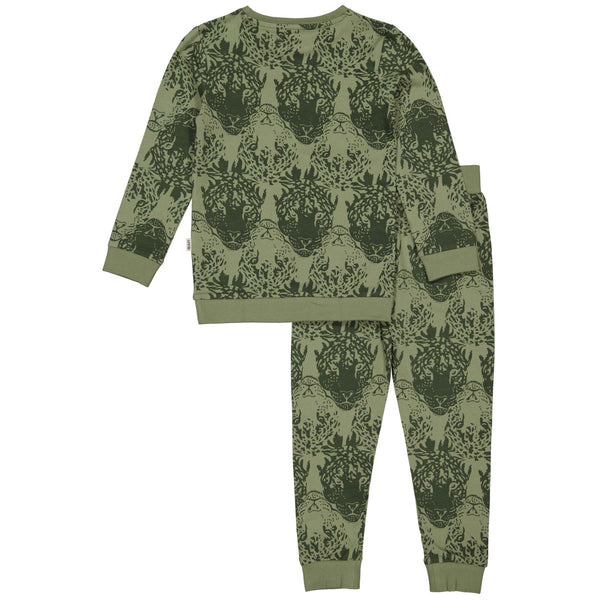 NIGHTWEAR | AOP Green Animal