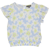 Shirt Blauw | AOP Blue Flower