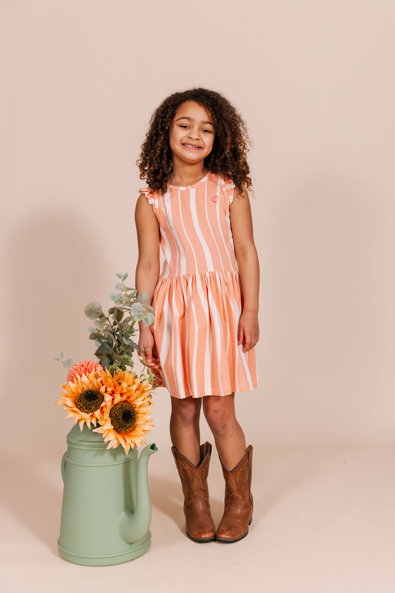 DRESS | AOP Orange Graphic