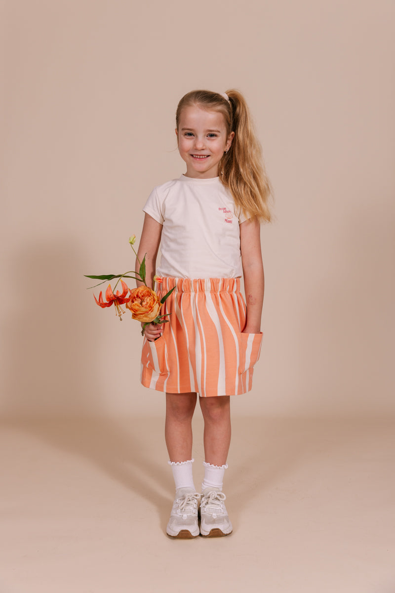 SKIRT | AOP Orange Graphic