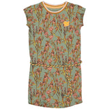 DRESS | AOP Green Flower