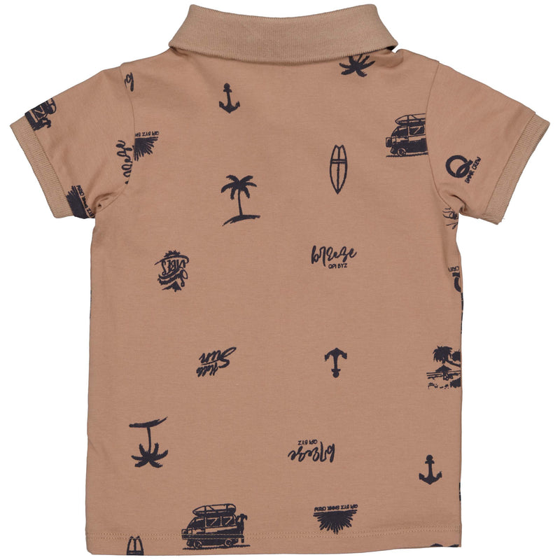 POLO | AOP Sand Graphic