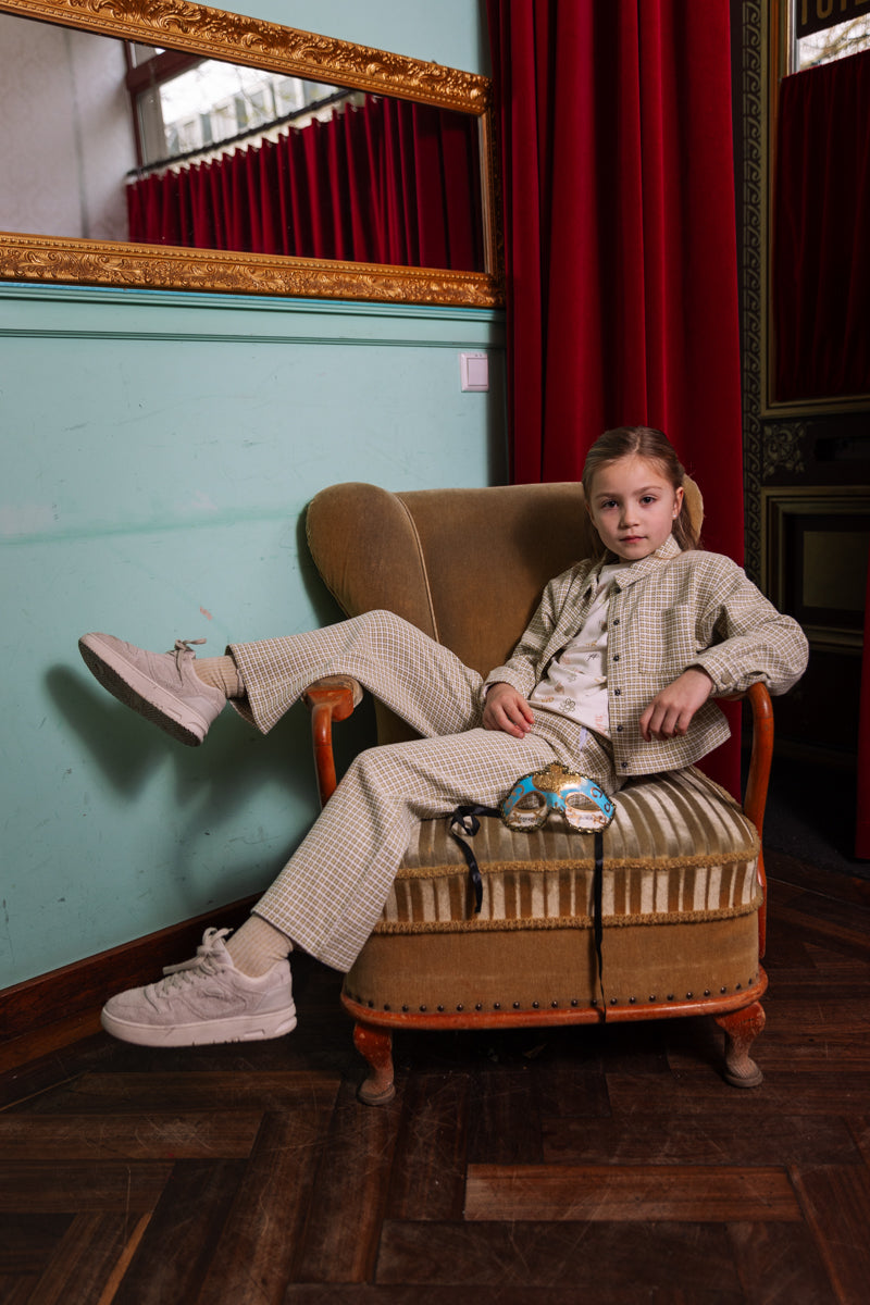 Jas met ruit | Soft Green