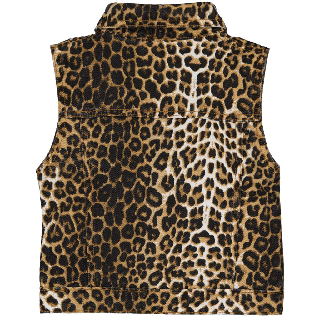 Gilet & bodywarmer zwart | AOP Brown Animal Jacket